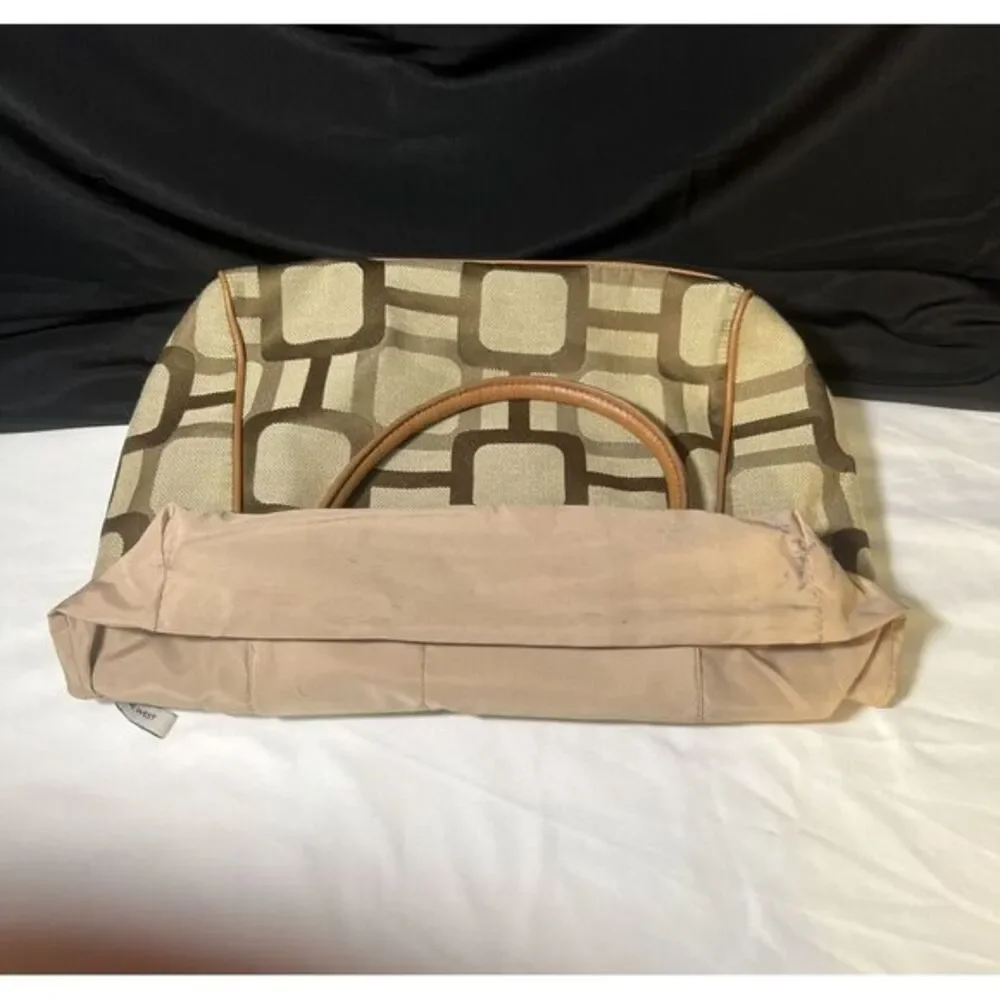 Nine West Handbag Tote Handbag Purse‎ Beige and Brown Design